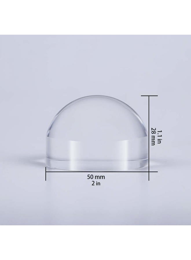 BIJIA 2'' Magnifying Dome - Optical Acrylic Portable Paperweight Magnifier Extremely Clear Reading Aid Magnifying Glass Dome Easy to Glide for Reading Books,Map,Newspaper and Magazine (50mm) … - Image 4