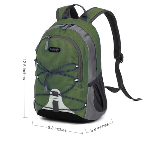 Bseash 10L Small Hiking Backpack for Kids Ages 3-6 Girls Boys Under 4 feet, Mini Waterproof Outdoor Sport Travel Camping Daypack (Army Green) - Image 2