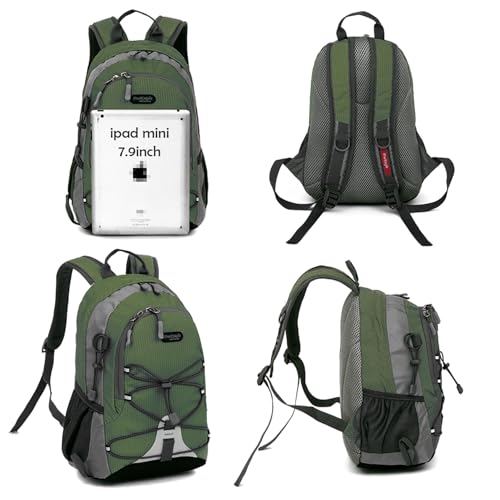 Bseash 10L Small Hiking Backpack for Kids Ages 3-6 Girls Boys Under 4 feet, Mini Waterproof Outdoor Sport Travel Camping Daypack (Army Green) - Image 4
