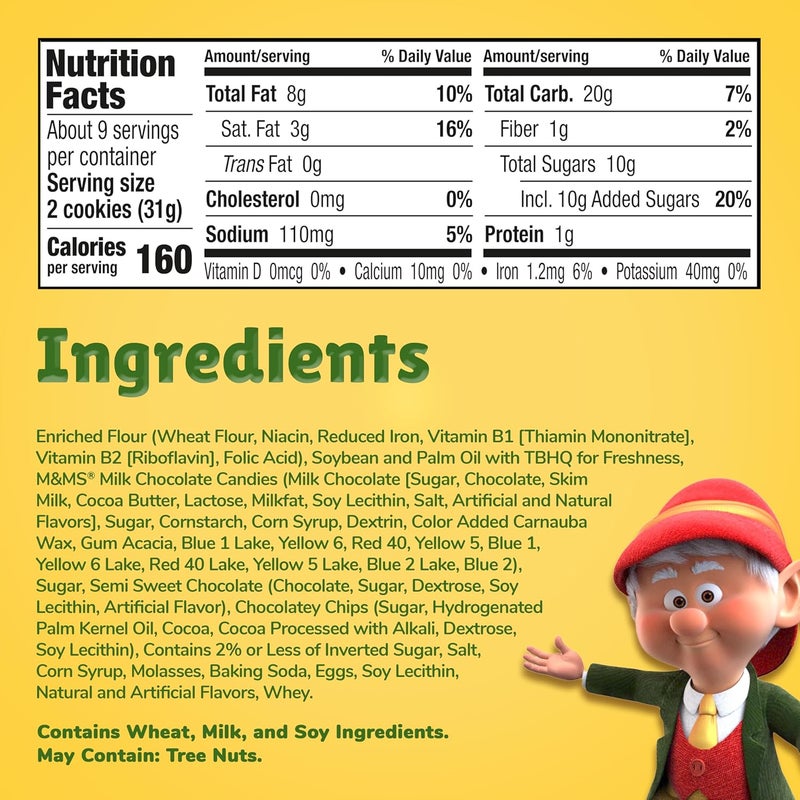Keebler بسكويت كيبلر تشيبس ديلوكس مع M&Ms - 9.75 أونصة - Image 2
