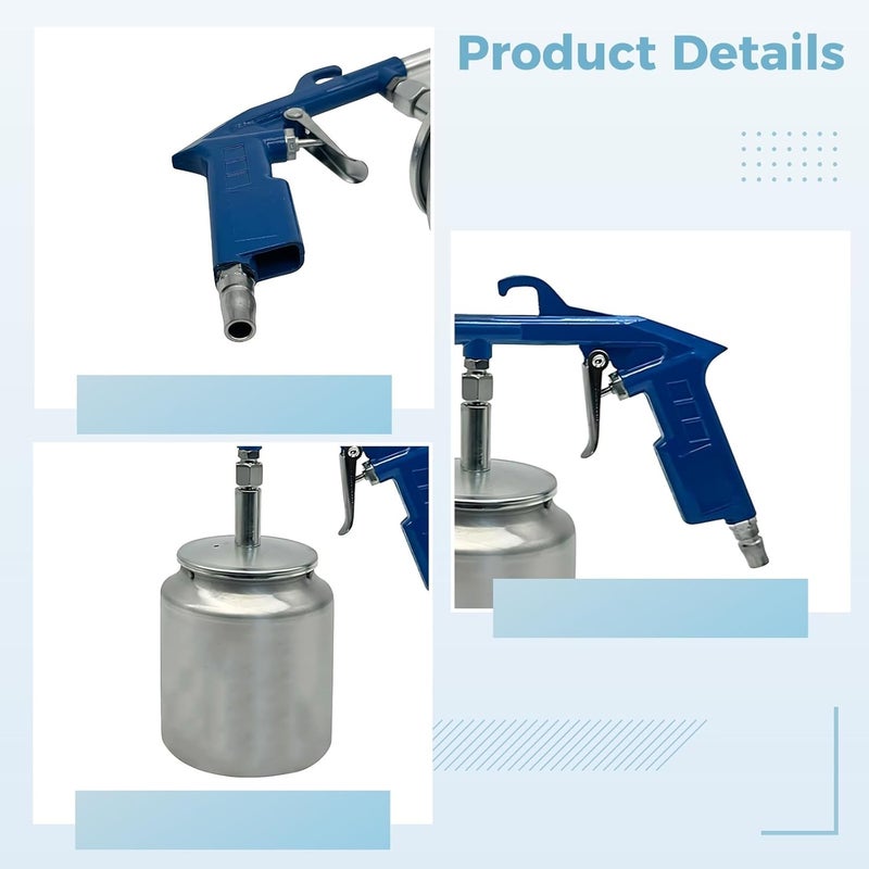 Ergonomic Handle Engine Cleaning Gun, with Kettle High-Pressure Air Blower, Cleaning Heavy-Duty Engine Wash Tool, Long-Lasting Aluminum Alloy - Image 3