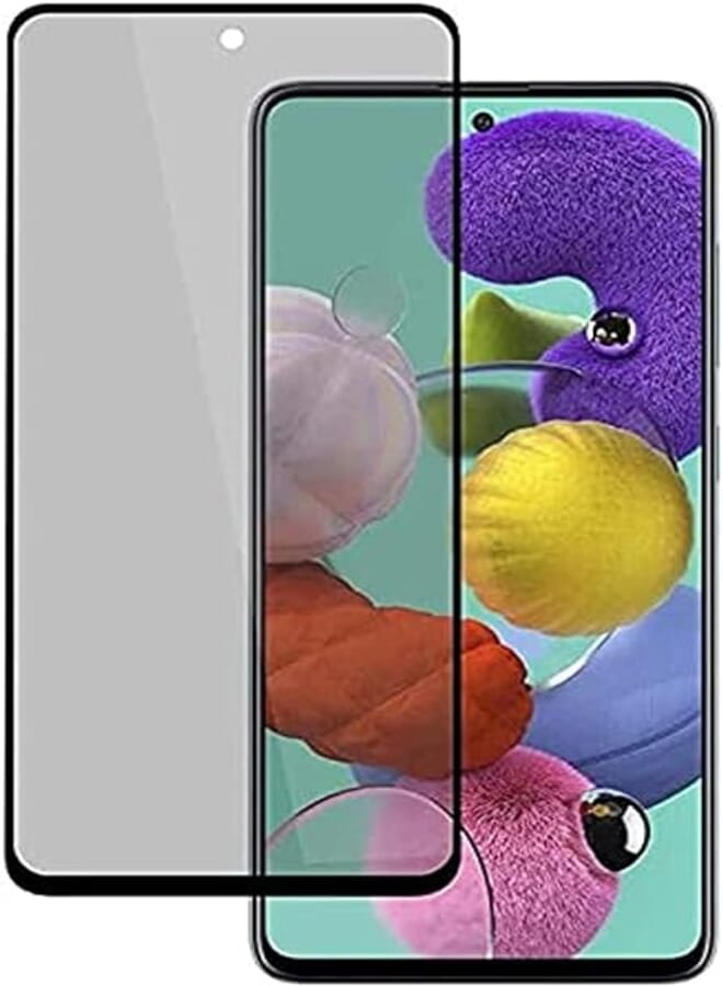 Privacy Glass Screen Protector For Xiaomi Redmi Note 9S - Black