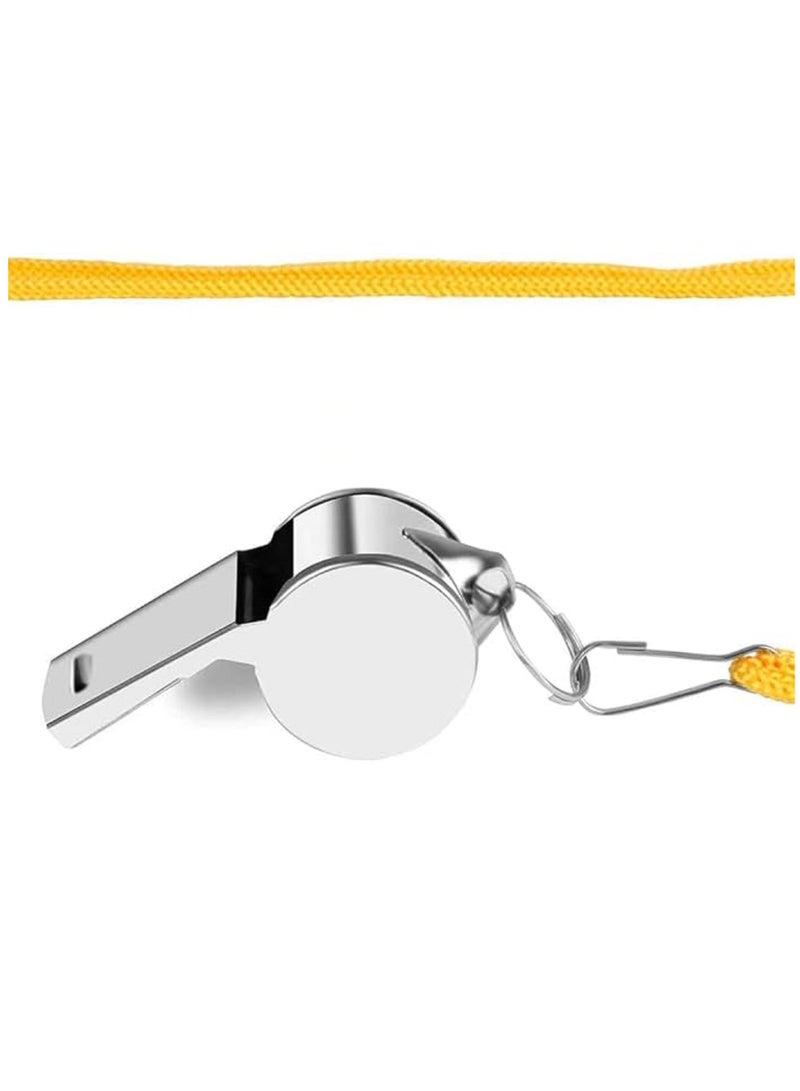 صفارة معدنية لتحذير الحكم والمدرب وصفارة للتخييم - Image 2