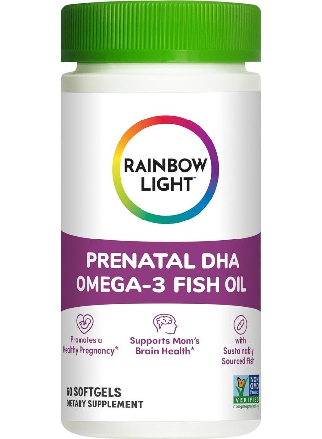 Rainbow Light Prenatal Vitamin, Omega-3 Fatty Acids & Prenatal Dha, Multivitamin For Women, Gluten Free, Promotes Baby'S Brain Development & Eye Health, Easy To Digest, 60 Softgels - Image 1