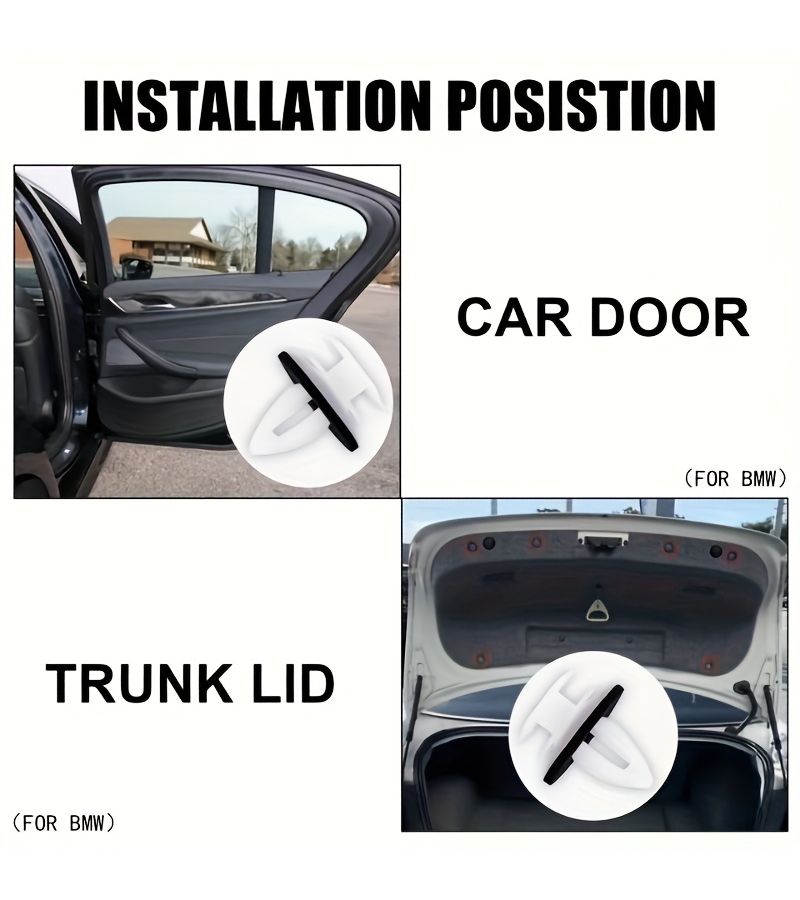 49PCS Car Door Panel Rivets Durable Push In Clips with Vibration Dampening Noise Insulation Shock Absorbing Pads for Sedans SUVs Trucks - Image 2