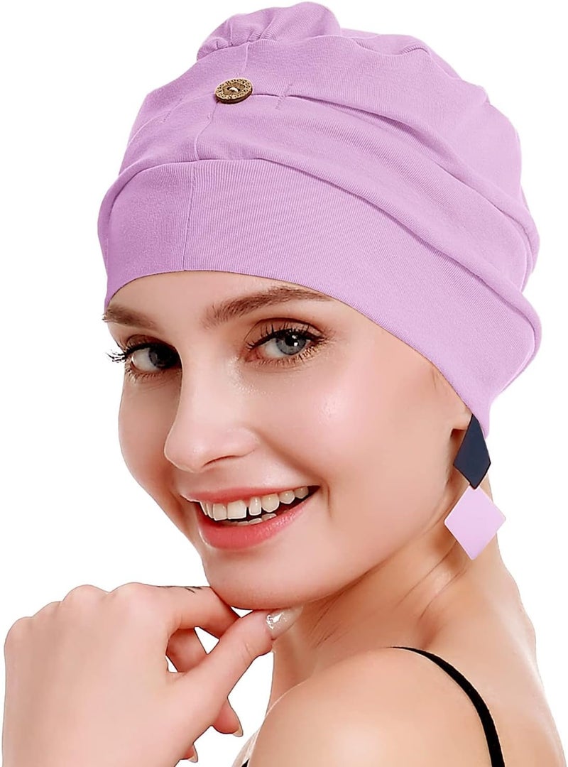 osvyo Cotton Chemo Turbans for Women Cancer Hairloss hat - Cotton Lightweight Headwear Sealed Packaging - Image 5