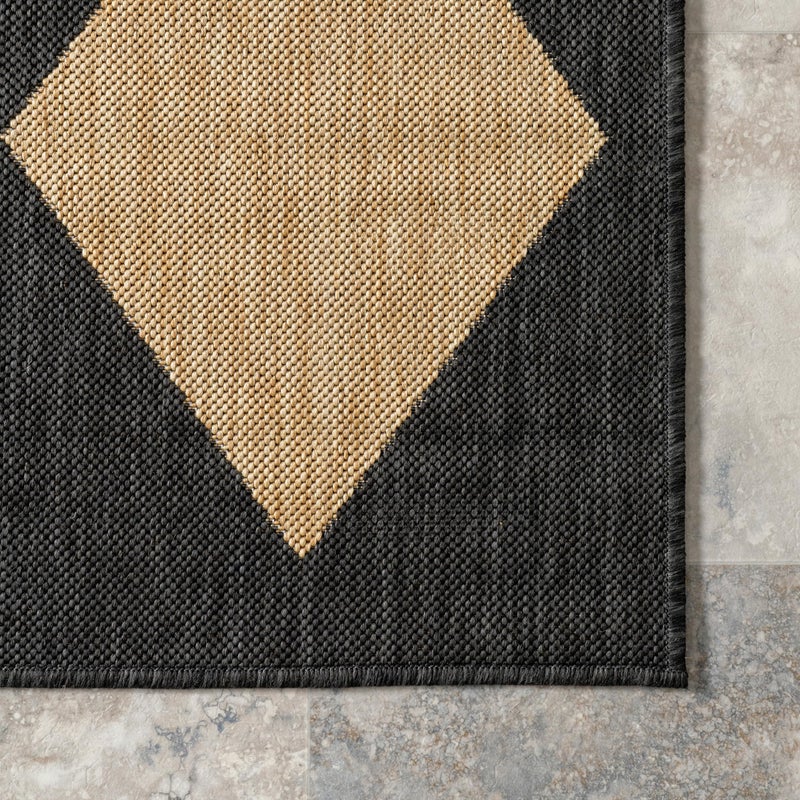Nuloom Outdoor Performance Collection Sabina Dark Grey/Ivory, 4' x 6', Soft, High Traffic, Stain Resistant, Easy Clean, Durable Area Rug for Indoor/Outdoor Patio, Deck, Porch, Garden, Courtyard - Image 4