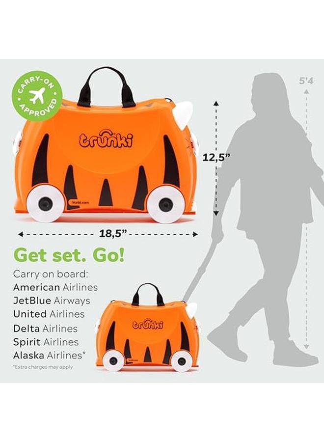 trunki Tipu The Tiger Ride On Suitcase Orange Piece Of 0 - Image 2