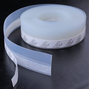 Delzon 45 MM Silicone Door Sealre Draft Stopper Blocker Seal Weatherproof Window Draught Excluder Self Adheshive Anti-Collision Silicone (2 Meter) - Image 5