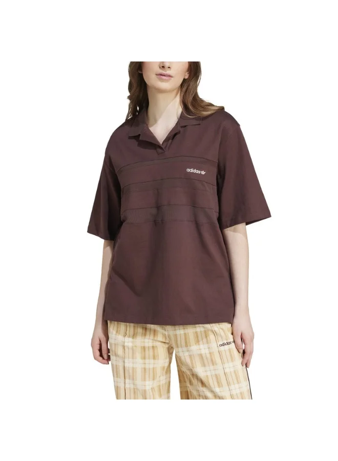 adidas قميص بولو نسائي بني من POLO