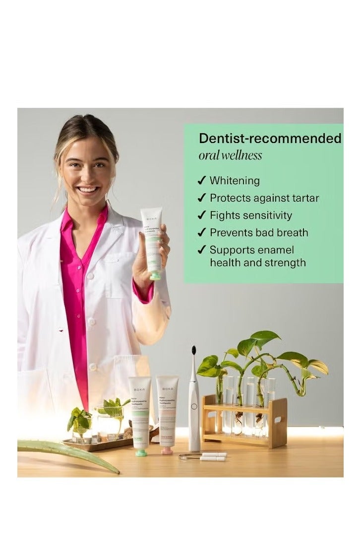 BOKA Fluoride Free Toothpaste, Nano Hydroxyapatite, for Teeth Whitening & Remineralizing, Sensitive Teeth, Dentist Recommended for Adult, Kids, Natural Peppermint Flavor Ela Mint, 4oz - Image 4