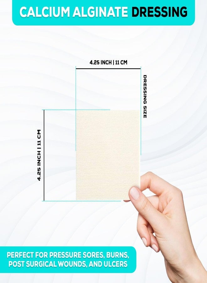 MedVance TM Alginate - Calcium Alginate Dressing 4.25"x4.25" Box of 5 dressings - Image 3
