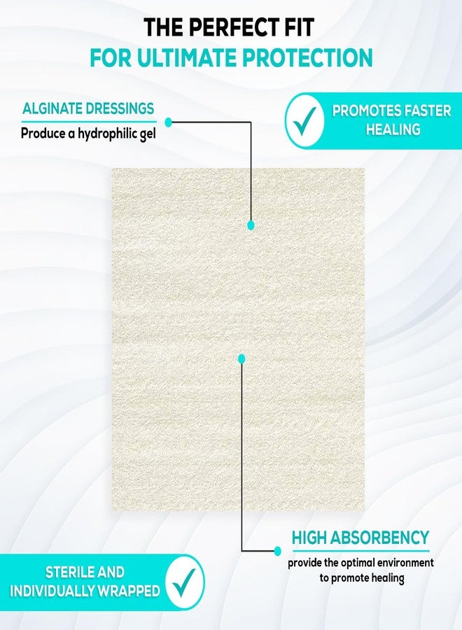 MedVance TM Alginate - Calcium Alginate Dressing 4.25"x4.25" Box of 5 dressings - Image 2