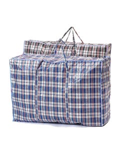 Mark Q Medium Laundry Bags with Zipper and Handle Heavy Duty Reusable Storage Bag for Clothes, Grocery Shopping, Assorted Colors 70 x 60 30 cm Multicolor Nylon