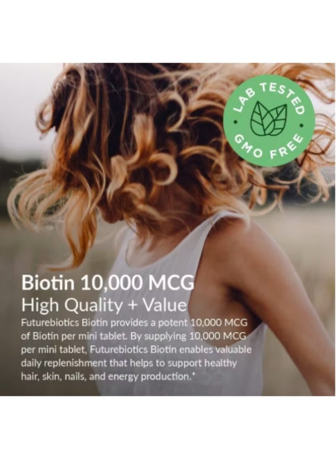Futurebiotics, Biotin, High Potency, 10,000 mcg, 360 Vegetarian Tablets - Image 3