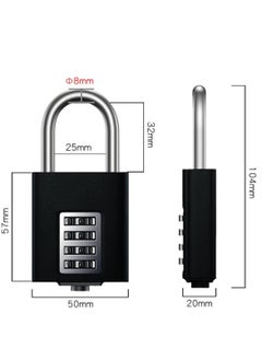 Generic Outdoor Weatherproof Padlock, Heavy Duty Combination Padlock, 4 -Digit Combination Lock, Suitable for School Gym Locker, Fence, Toolbox, Hasp Gate, Storage  - Image 5