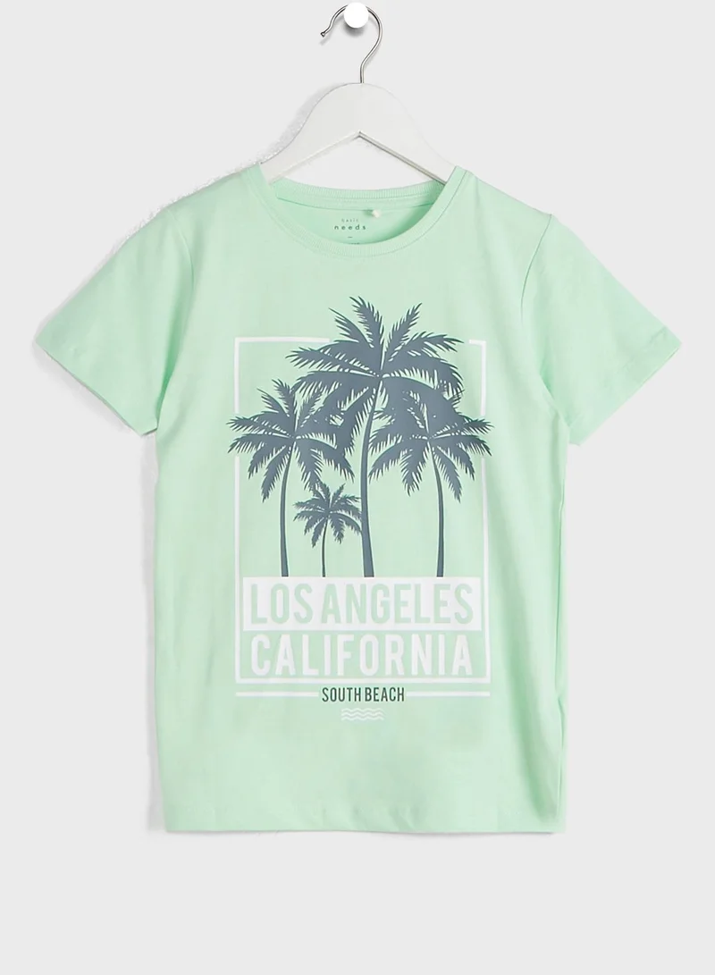 NAME IT Kids South Beach T-Shirt & Shorts Set