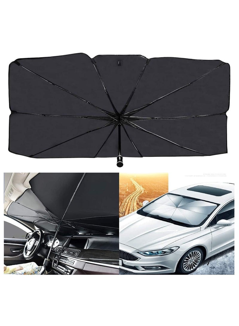 Car Sunshade, Foldable Sun Shade Umbrella for UV Protection Suitable for Most Cars (122 x 65cm) - Easy to Use and Store - Image 5