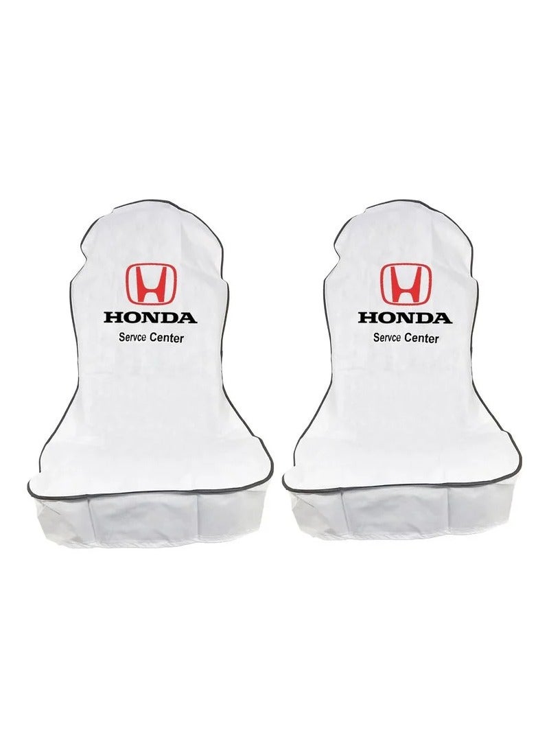 Honda Service Center Car Seat Cover Universal Car Seat Dust Dirt Extra Protection Cover For Your Seat 2 Pcs Set Seat Cover - Image 1