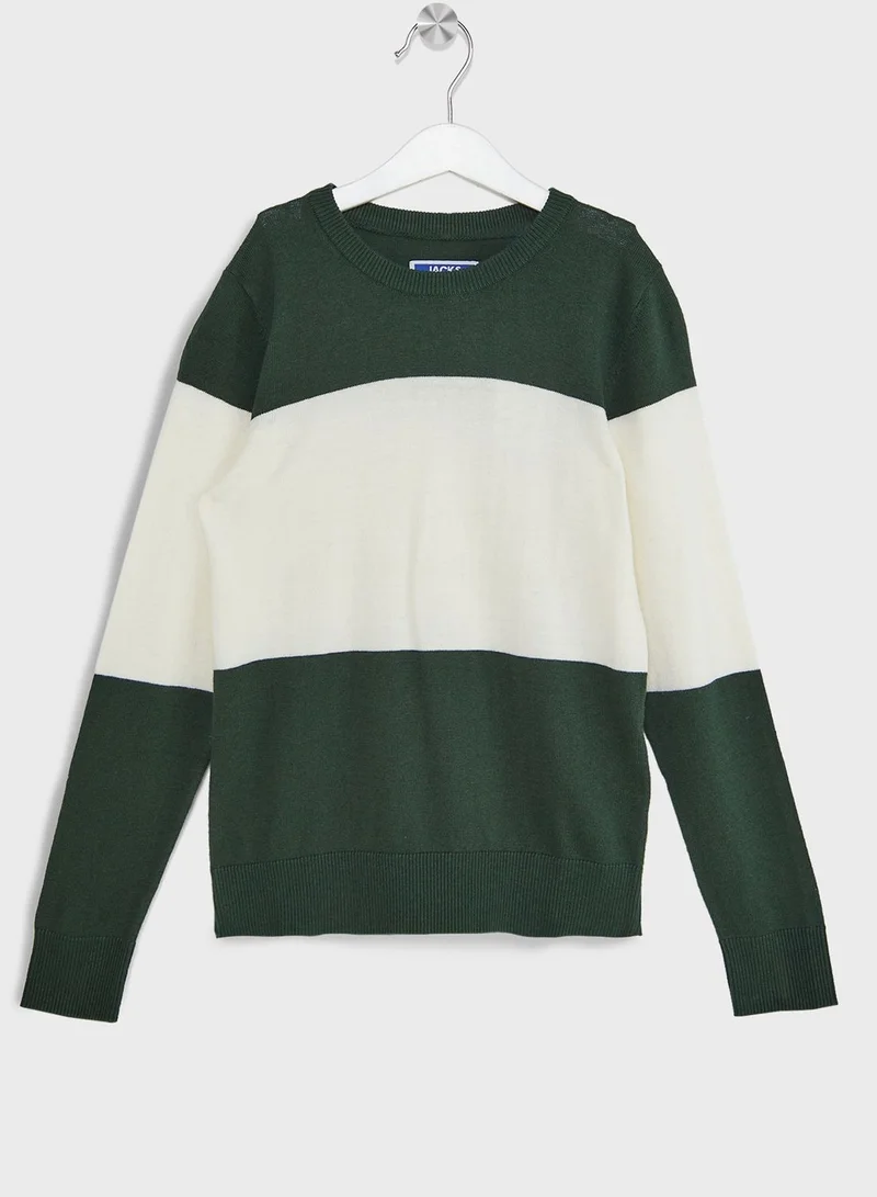 Jack & Jones Junior Youth Colorblock Sweatshirt