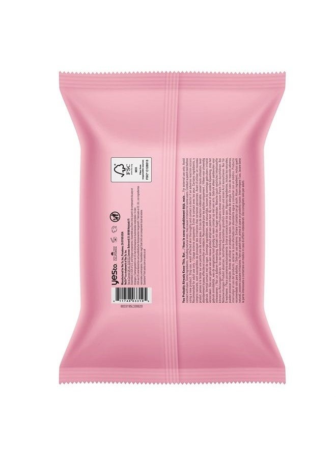 Yes To Face Wipes for Women and Men, Refreshing Facial Cleansing Wipes for use as a Make Up Remover, Cleaning, Soothing, Watermelon (Pack of 2)  - Image 3