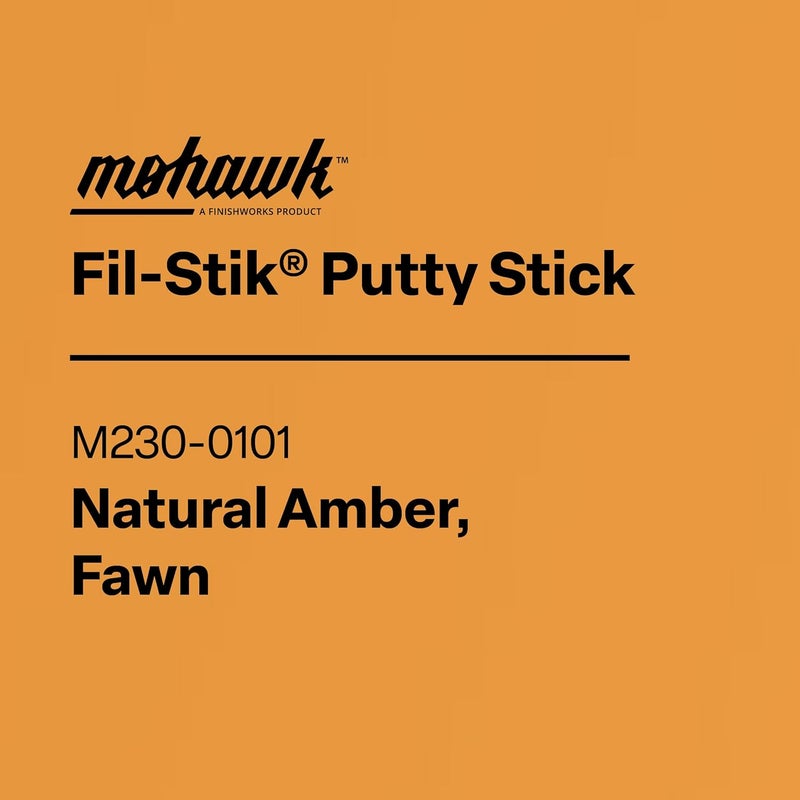 Mohawk Fil-Stik, Wax Putty Stick for Wood Repair, Natural Amber, Fawn, M230-0101, 1 Count - Image 2