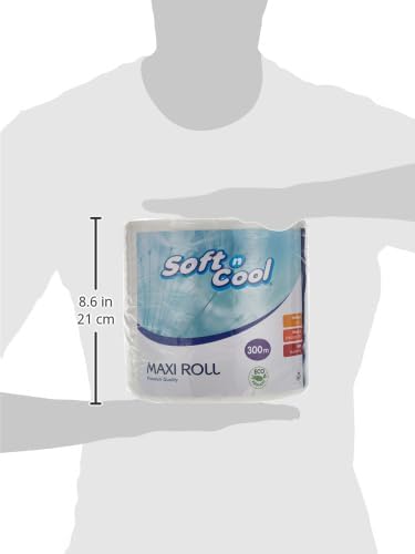 Soft n Cool لفافة ورق ماكسي ناعمة وباردة 1-طبقة 300 متر - Image 5