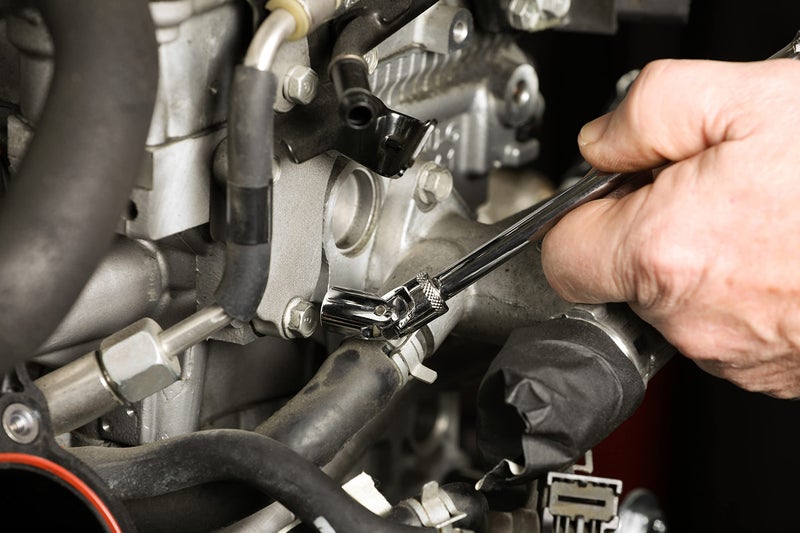 ARES 39009-12-Piece 1/4-Inch Drive Metric Flex Socket Set - 6 Point Sockets Constructed From Premium Heat Treated Chrome Vanadium Steel - Storage Rail Included - Image 5