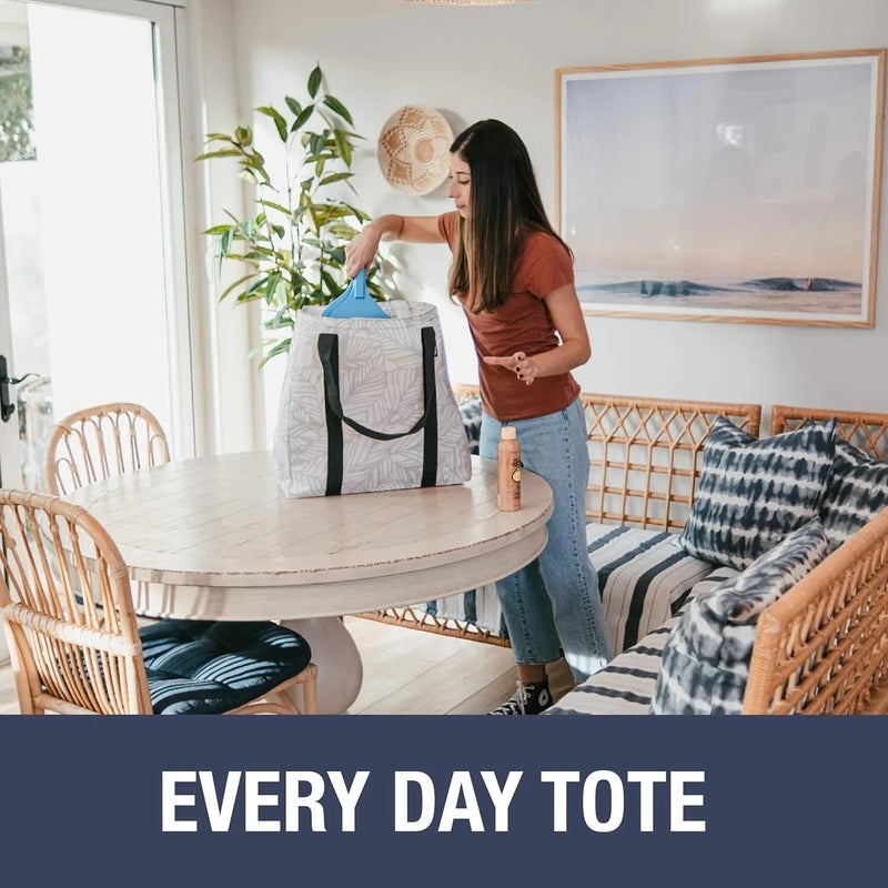 CleverMade Tall Frakta Reusable Grocery Tote - 42L - Pack of 2 - Transparent - Collapsible Storage Shopping Organizer - Heavy Duty Utility Bag Home - Image 2