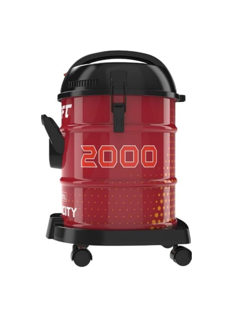 Crafft Vaccume Cleaner, 2000W, 21L, Red - CDVC21L2000WM - Image 3