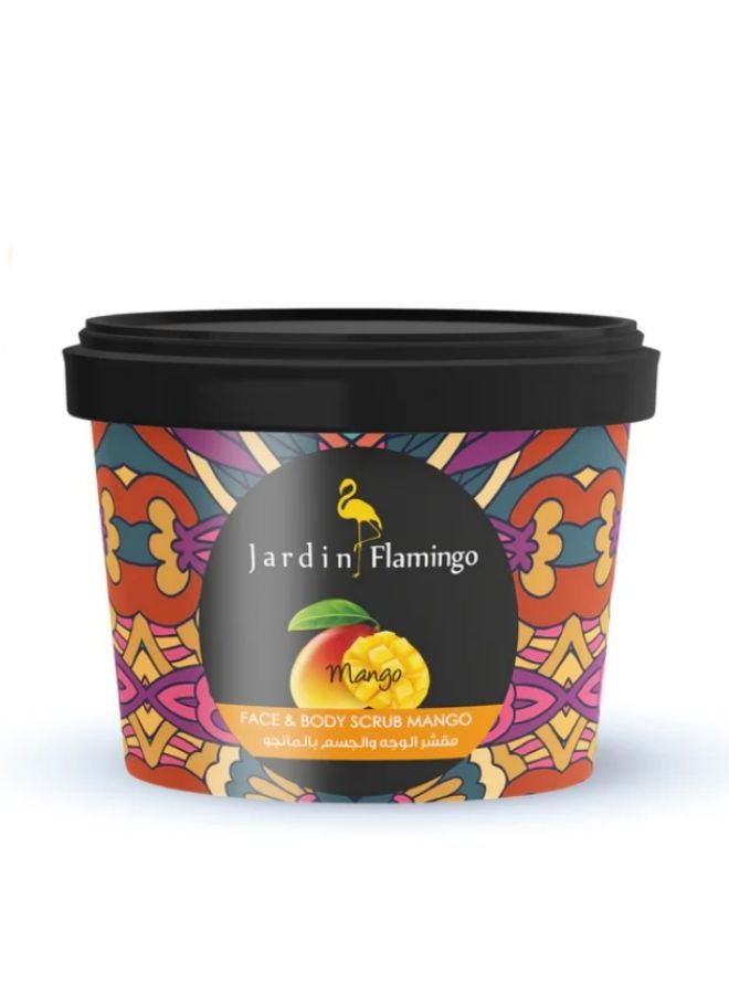 Jardin Flamingo Face Body Scrub Mango For Whitening 400 g