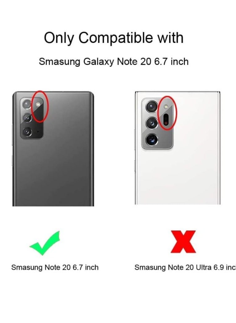 DUSALA Case for Samsung Galaxy Note 20 Cover Clear Back Air Cushion Soft Silicone Shockproof Anti-Scratch Protective Bumper Shell Corner for Samsung Galaxy Note 20 - Image 2