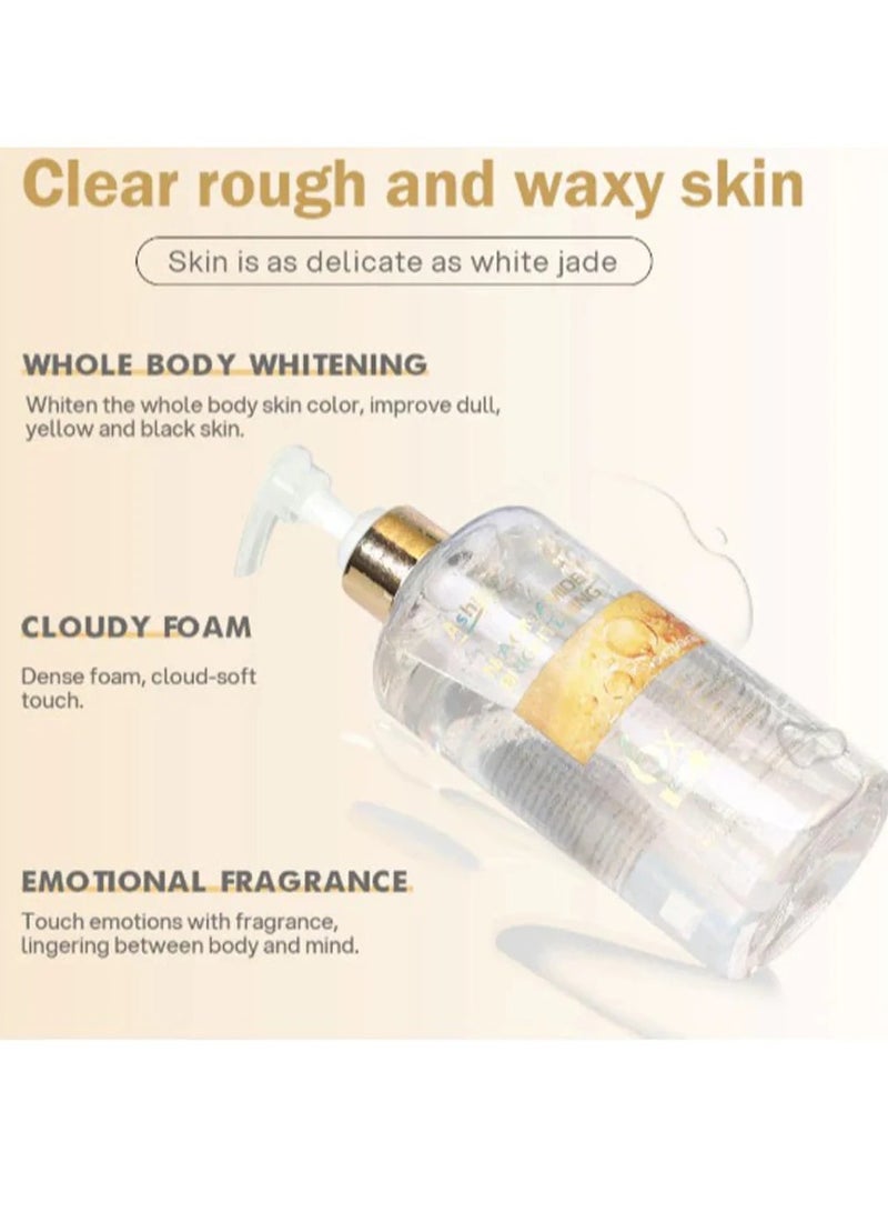 Ashley Shine Niacinamide Brightening 6x Glow Essence Shower Gel 500ml Skin Whitening Moisturizing Body Wash for Soft Smooth Glowing Skin - Image 2