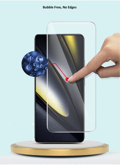GMAX Premium Series Curved Edges 9H 2.5D Tempered Glass Screen Protector For Xiaomi Poco F6 5G 2024 / Poco F6 Pro 5G 2024 GMAX Clear  - Image 2