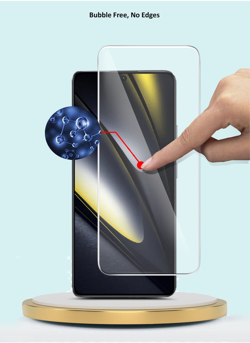 GMAX - Premium Series Curved Edges 9H 2.5D Tempered Glass Screen Protector For Xiaomi Poco F6 5G 2024 / Poco F6 Pro 5G 2024 GMAX Clear - Image 1