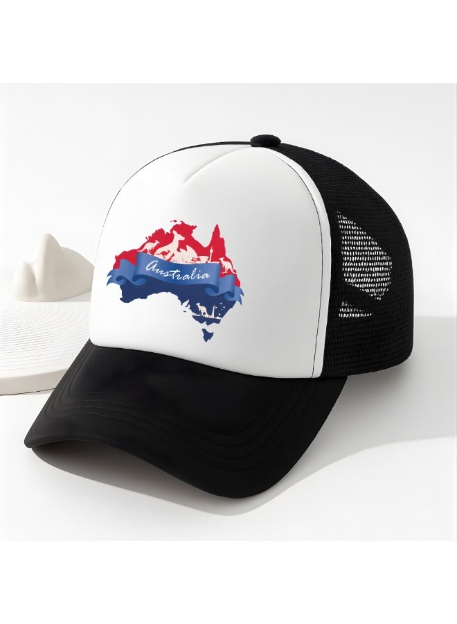 PRINTSHOP4ME Australia Mesh Cap With Plastic Closure For Men And Women–Perfect For Sports,Outdoor Activities And Casual Wear–Great Gift For Sports Fans And Events - Image 3