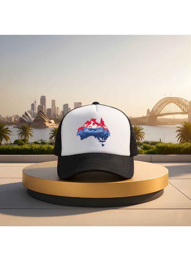 PRINTSHOP4ME Australia Mesh Cap With Plastic Closure For Men And Women–Perfect For Sports,Outdoor Activities And Casual Wear–Great Gift For Sports Fans And Events - Image 4