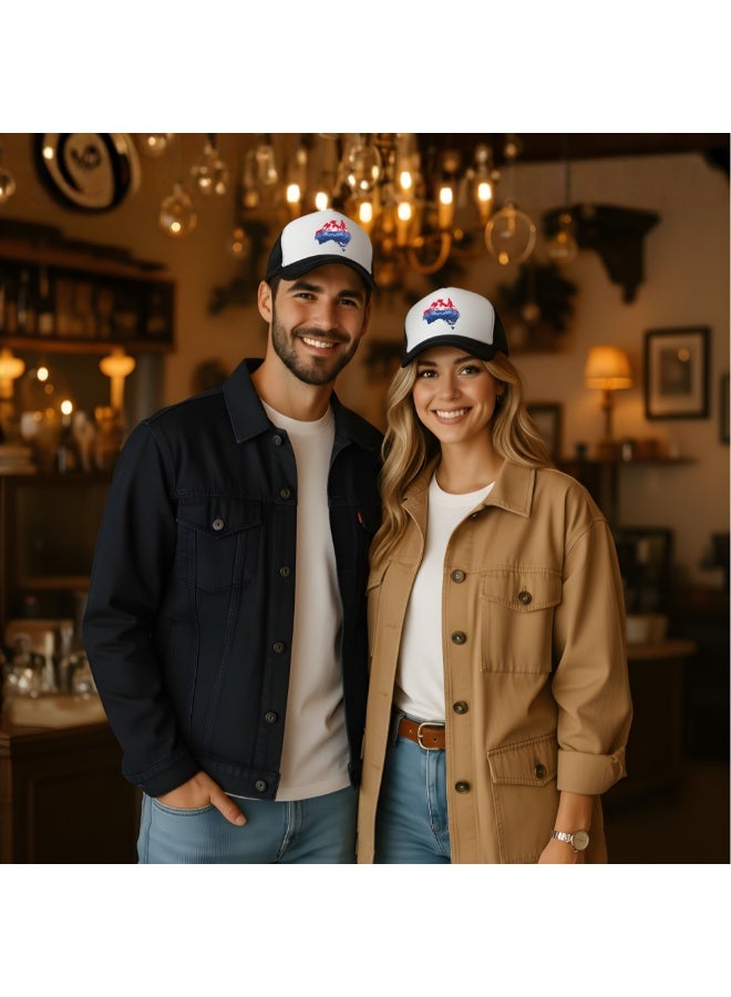 PRINTSHOP4ME Australia Mesh Cap With Plastic Closure For Men And Women–Perfect For Sports,Outdoor Activities And Casual Wear–Great Gift For Sports Fans And Events - Image 2