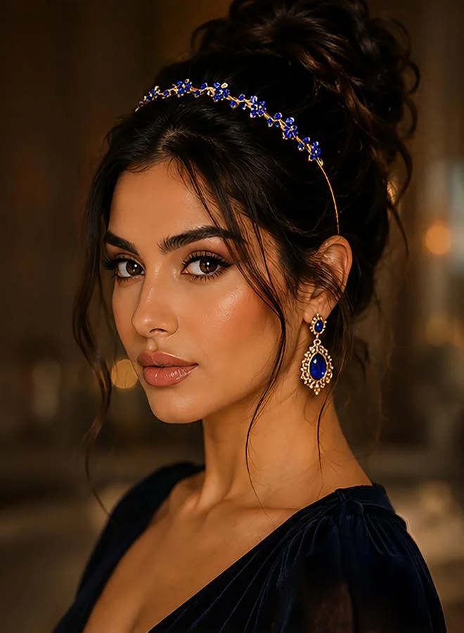 تايك تو Rhinestone Plum Headband