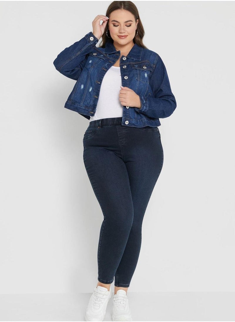Yours Clothing Pocket Detail Jacket - Image 4