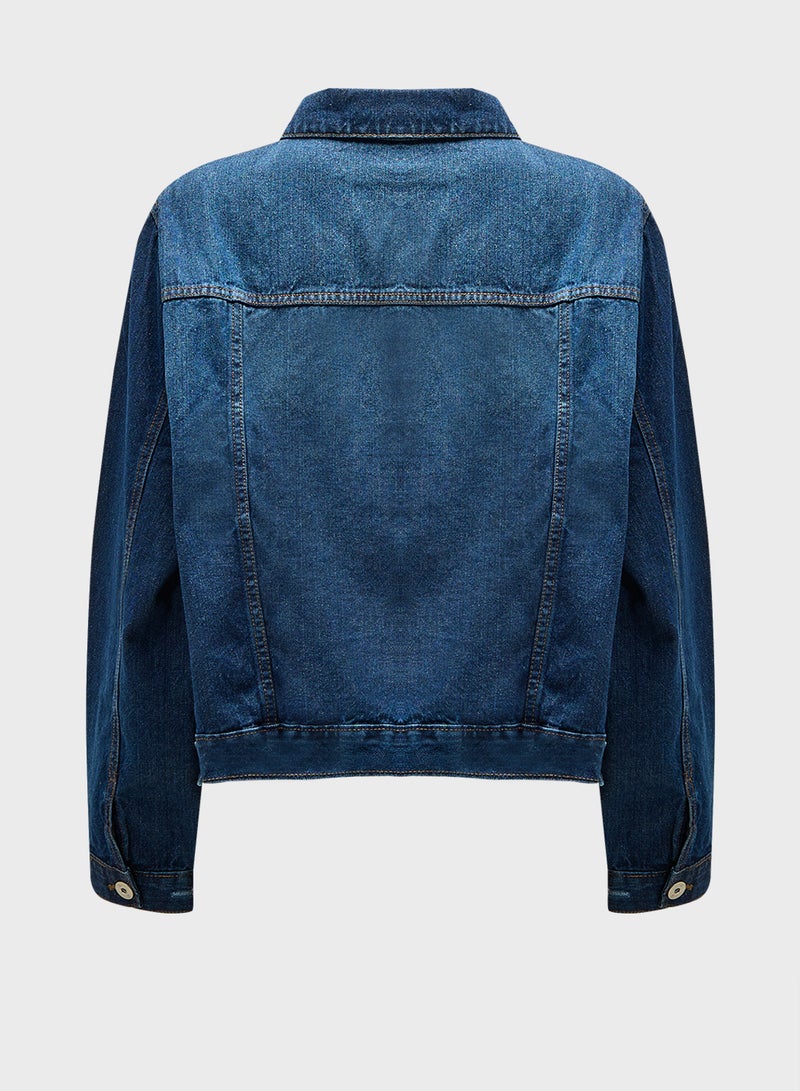 Yours Clothing Pocket Detail Jacket - Image 2