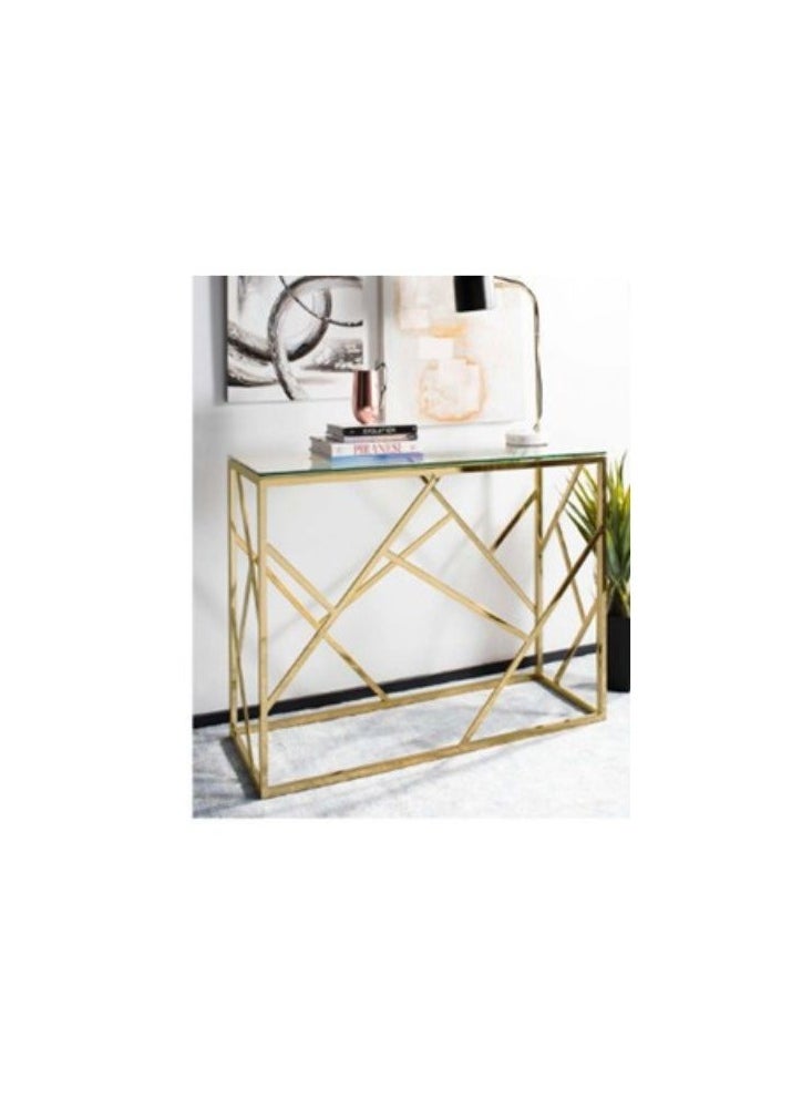 Generic Woplek Golden Metal Table 
