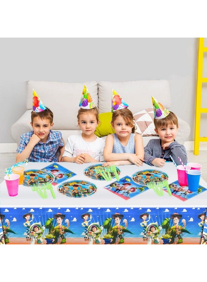 Party Nice Toy Game Story Party Decorations Disposable Plastic Tablecloth ; 70.8 X 42.5” Disposable Table Cover ; Toy Game Story Party Supplies For Kids - Image 5