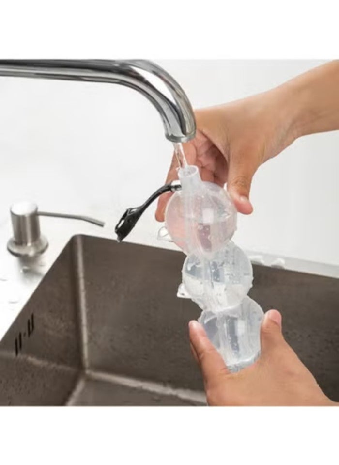 4 Hole Ice Cube Makers Round Ice Hockey Mold  Ball Ice Mould  Party Kitchen Ice Box Ice Cream Maker Tool