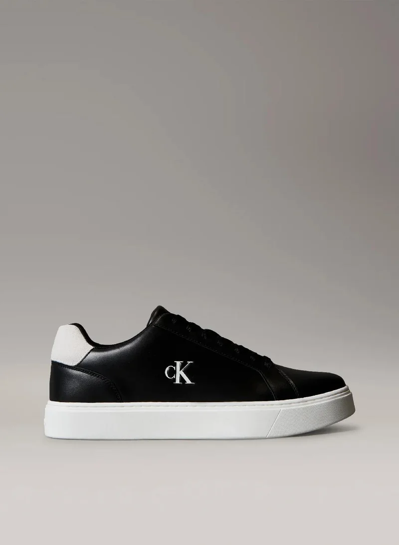 Smooth Leather Flexible Sole Trainers