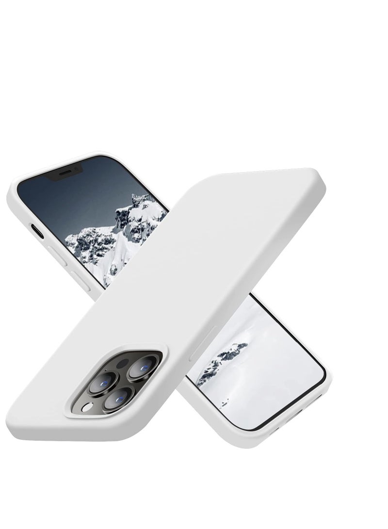 ompatible with iPhone 11 Pro Max (6.5 Inch) Case, Liquid Silicone Case, Full Body Protective Cover, Shockproof, Slim Phone Case, Anti-Scratch Soft Microfiber Lining - White - Image 3