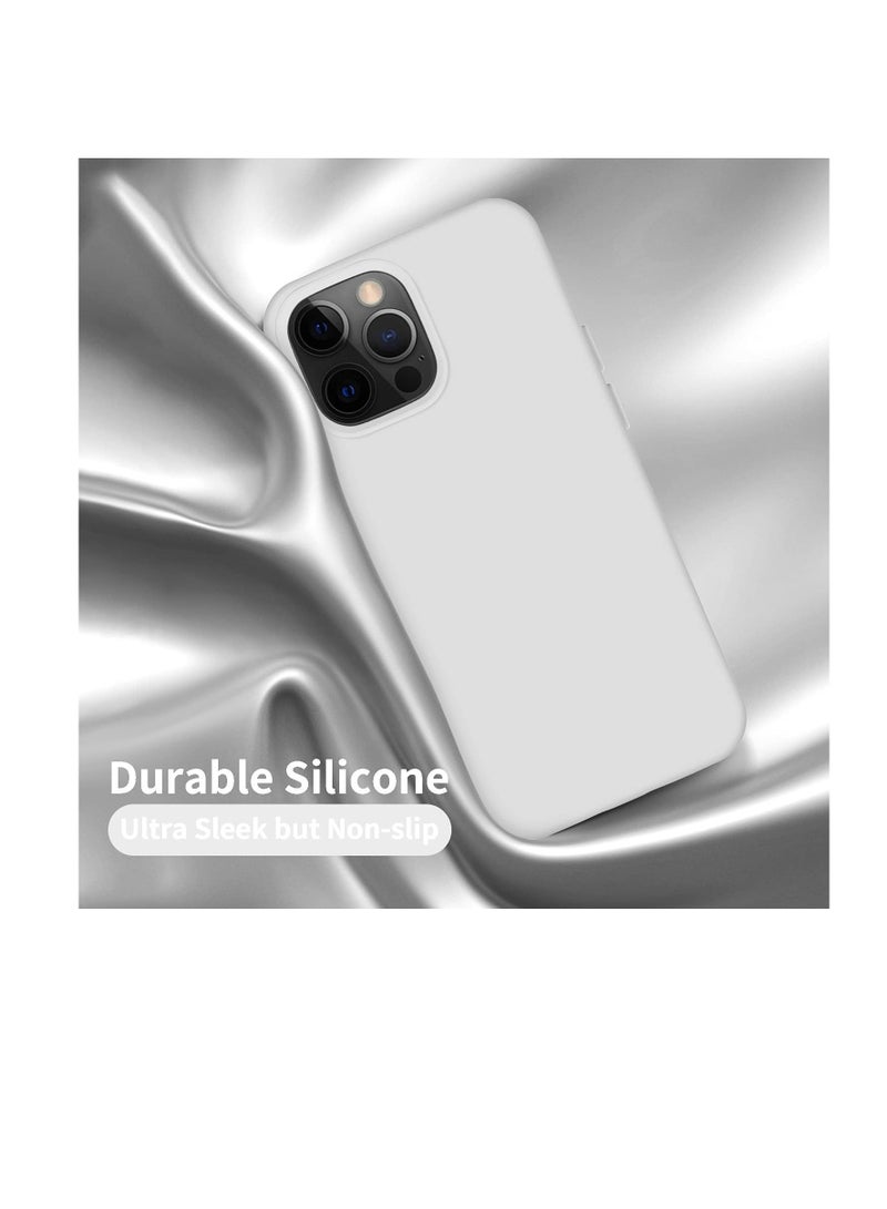 ompatible with iPhone 11 Pro Max (6.5 Inch) Case, Liquid Silicone Case, Full Body Protective Cover, Shockproof, Slim Phone Case, Anti-Scratch Soft Microfiber Lining - White - Image 4