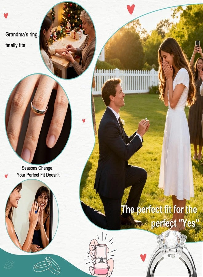 GWHOLE Ring Sizers for Loose Ring, 36 Pack Ring Guards, Adjuster, Spacers or Tightener for Women’s & Men’s Loose Rings, Reduces Size by 0.5-1 - Image 5