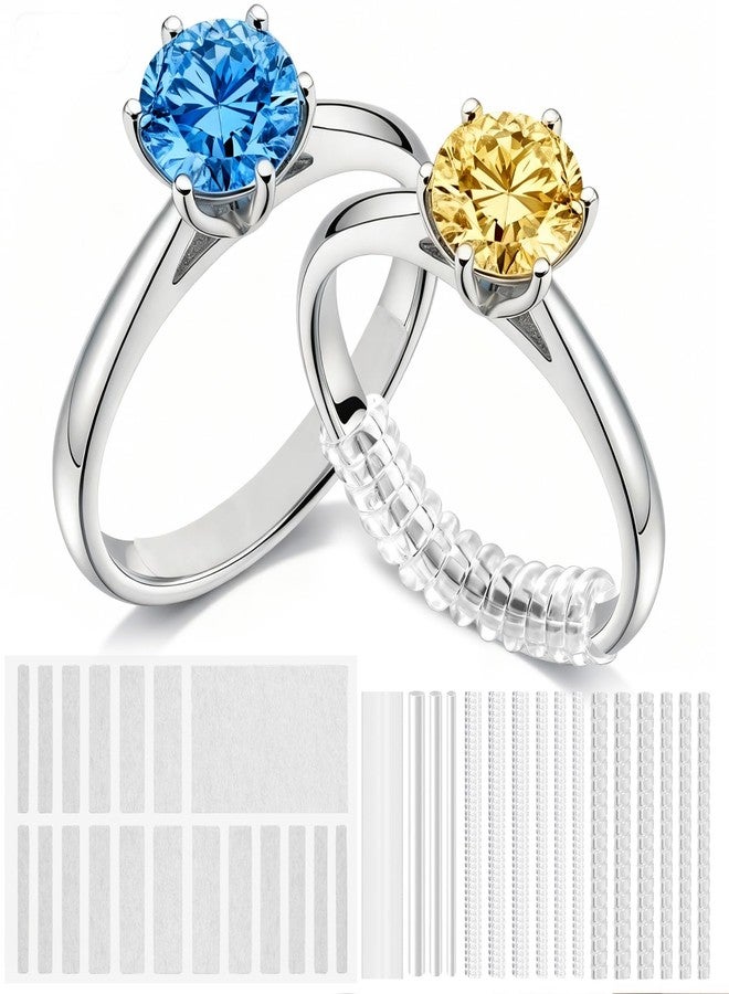 GWHOLE Ring Sizers for Loose Ring, 36 Pack Ring Guards, Adjuster, Spacers or Tightener for Women’s & Men’s Loose Rings, Reduces Size by 0.5-1 - Image 1