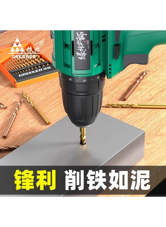Greener Twist Drill Bit Set, Aluminum Alloy Concrete Drilling Metal Set, Electric Hand Drill, Industrial Grade 13-piece Set - Image 5